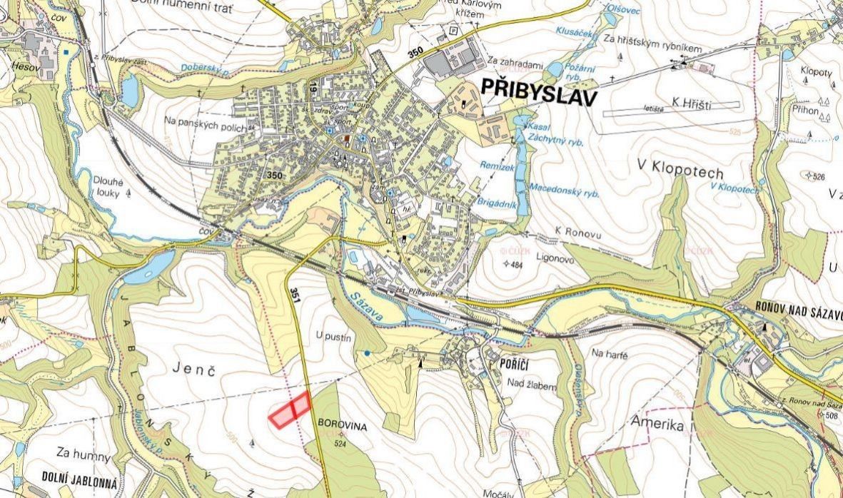 Prodej pozemek pro bydlení - Přibyslav, 582 22