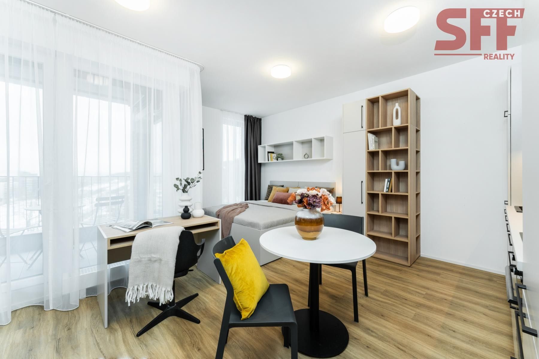 Pronájem byt 1+kk - Vysočanská, metro Praha, 32 m²