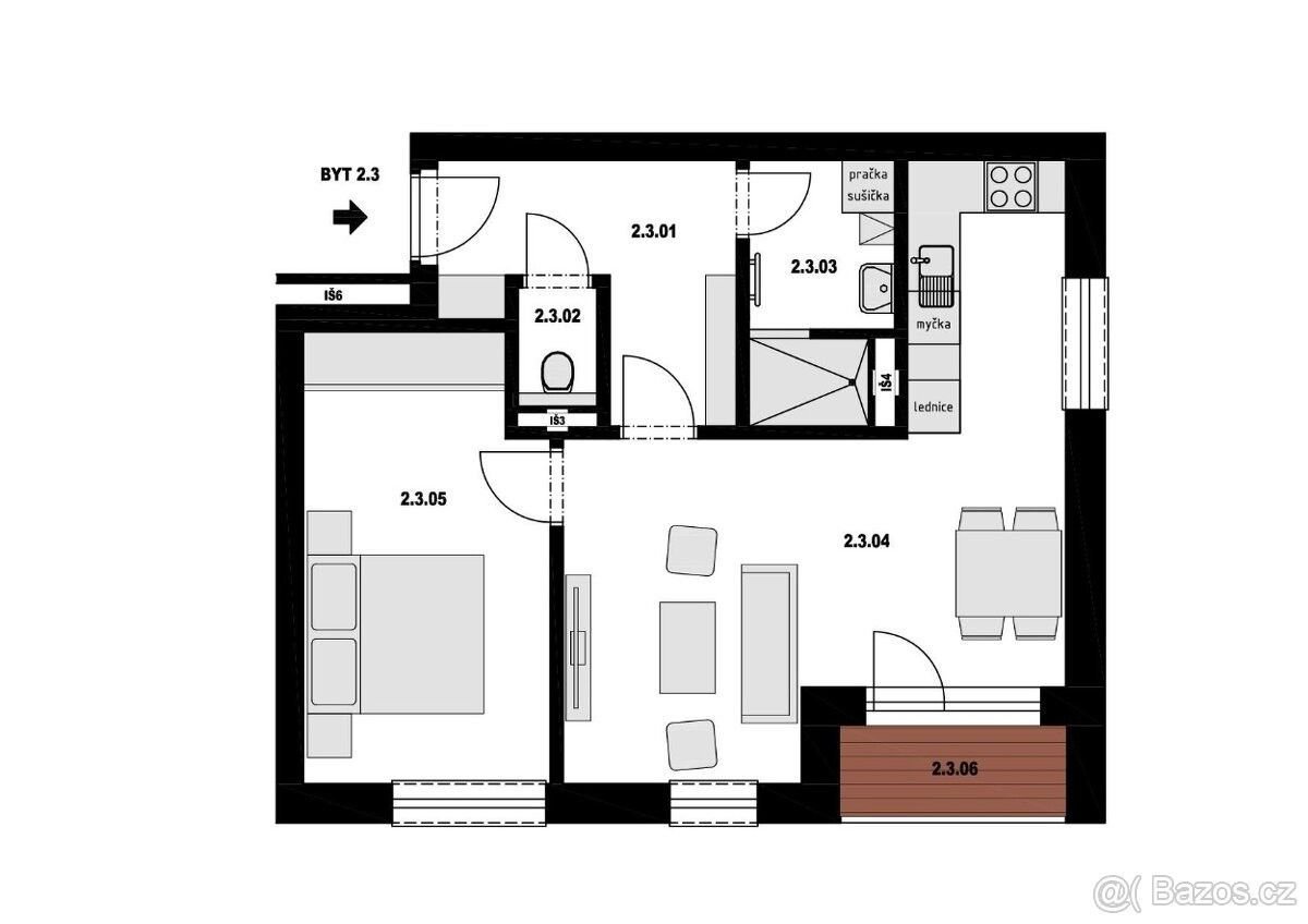 2+kk, Žamberk, 564 01, 54 m²