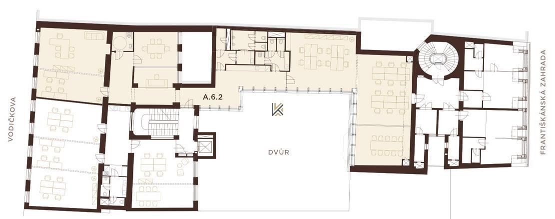 Pronájem kancelář - Vodičkova, Praha, 294 m²