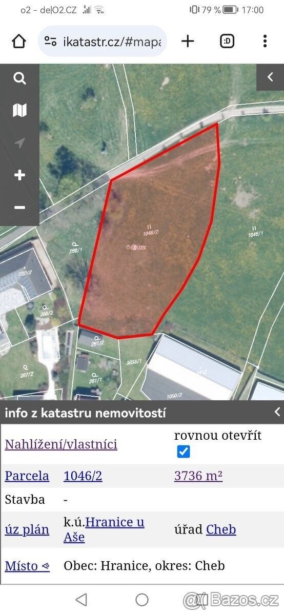 Prodej pozemek pro bydlení - Hranice u Aše, 351 24, 3 736 m²