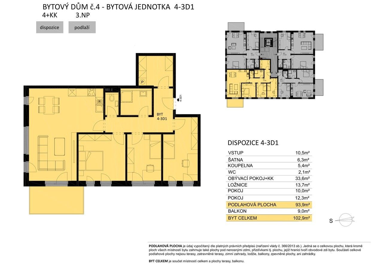 4+kk, Žďár nad Sázavou 8, 94 m²