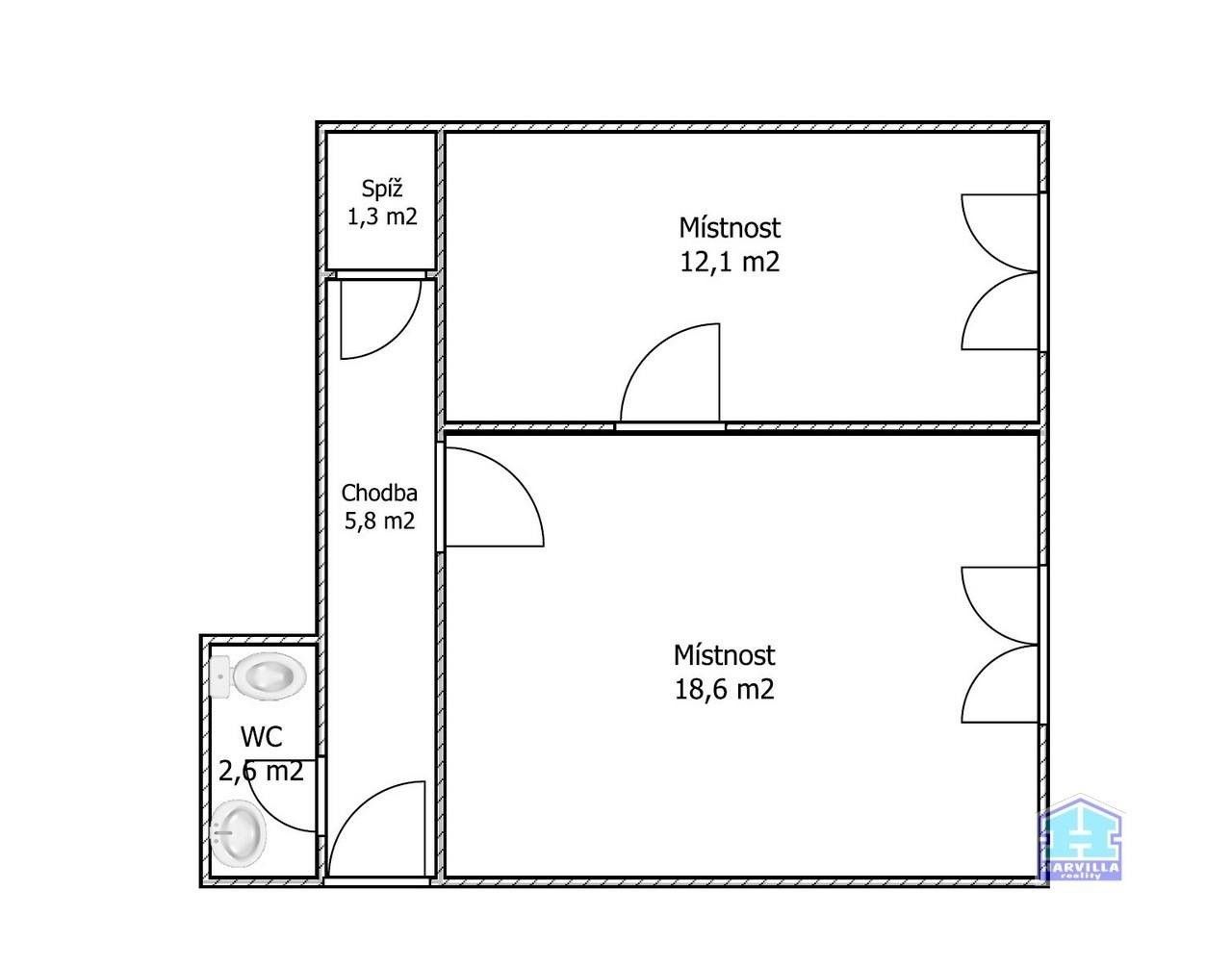 Pronájem obchodní prostory - Dobrovského, Plzeň, 46 m²