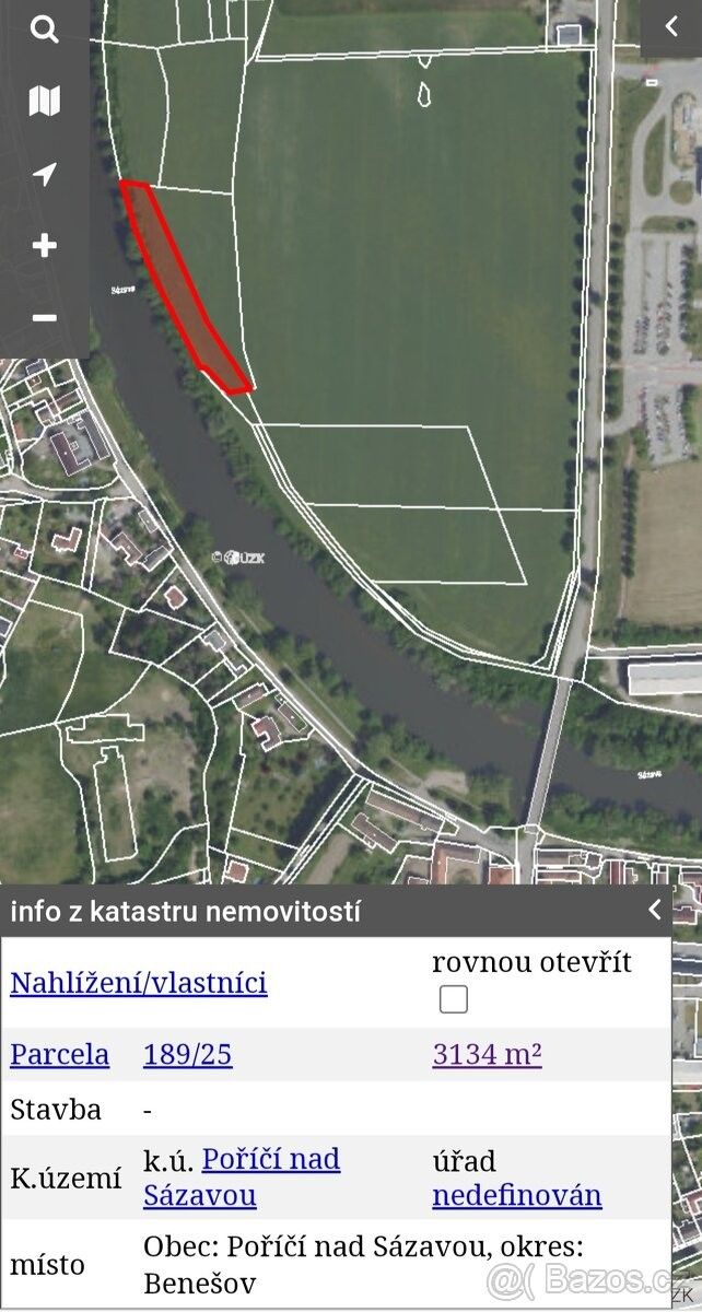 Prodej zemědělský pozemek - Poříčí nad Sázavou, 257 21, 350 m²