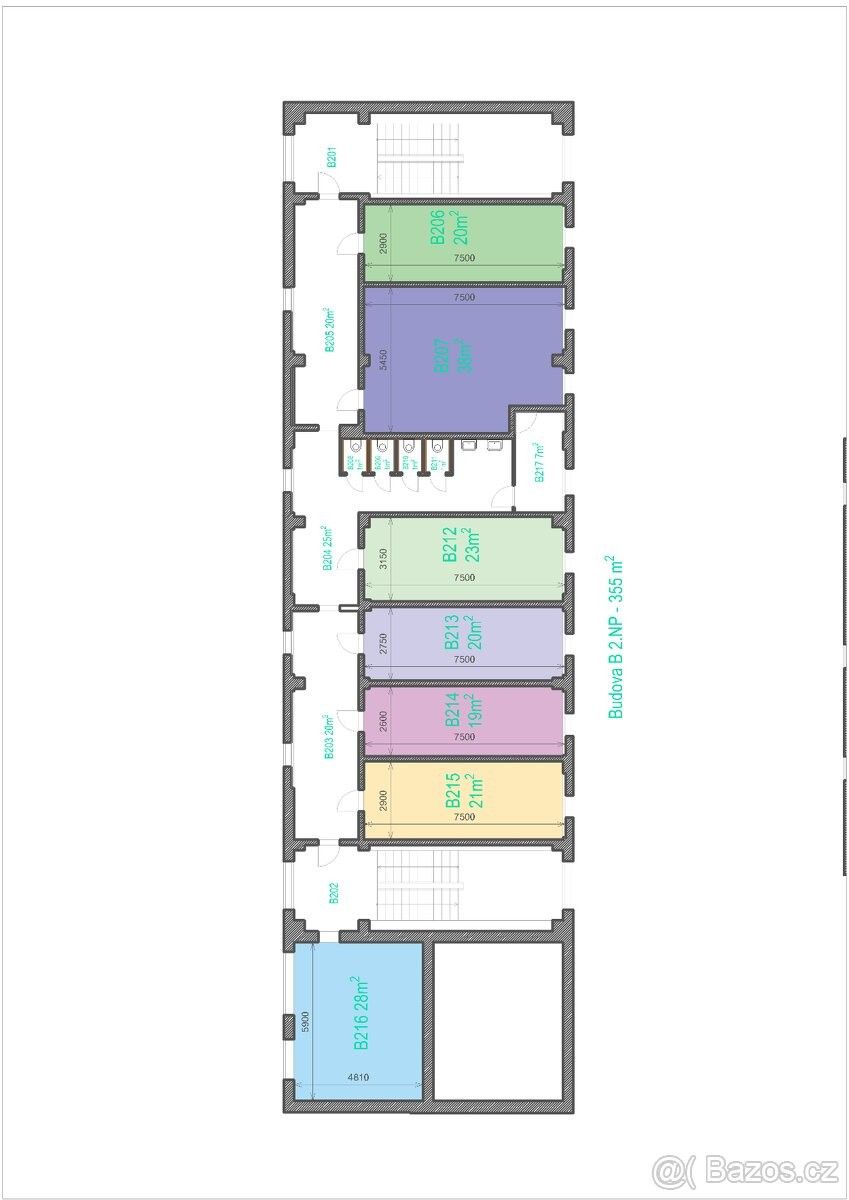 Pronájem kancelář - Židlochovice, 667 01, 234 m²