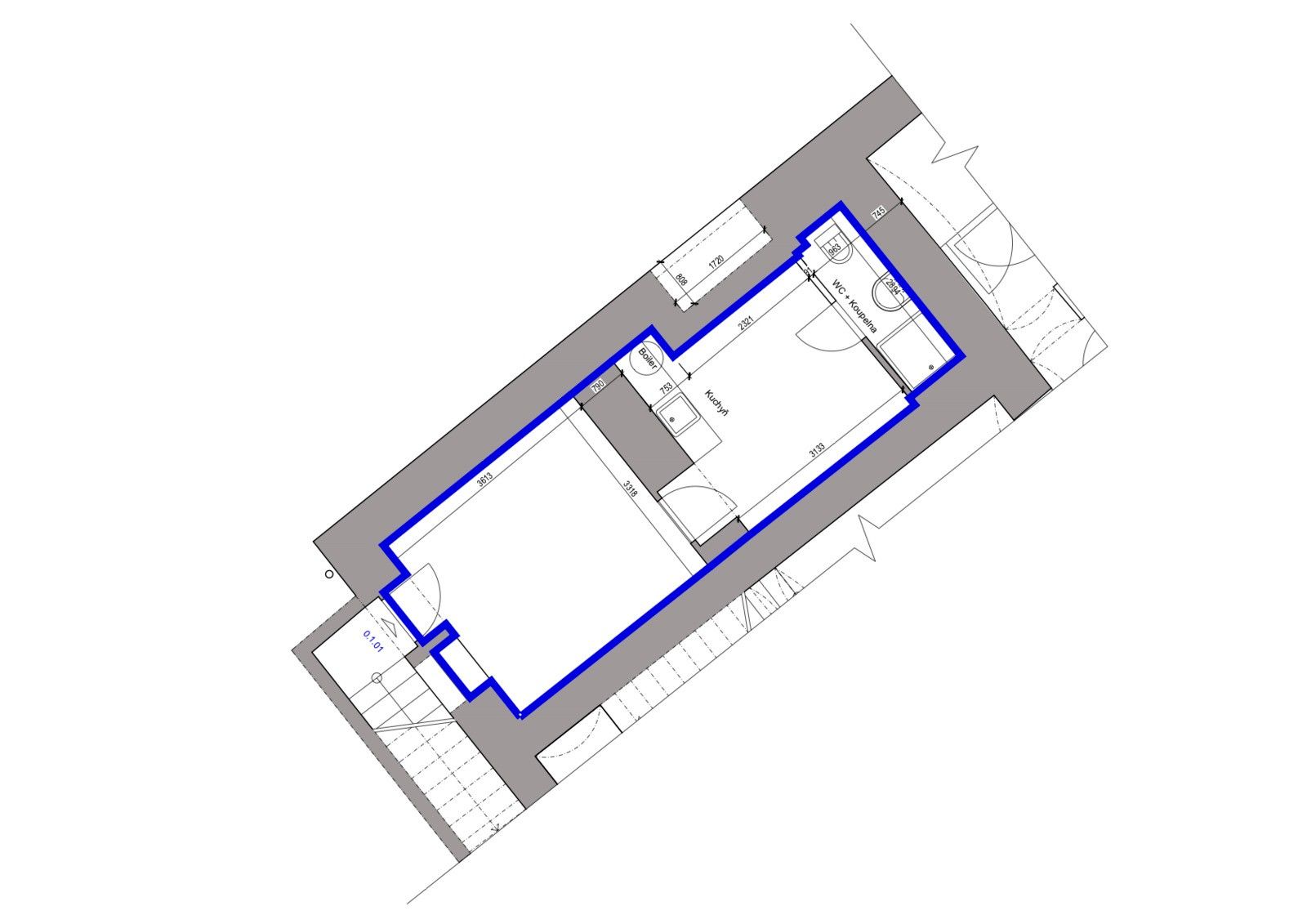 Prodej byt 1+kk - Koterovská, Plzeň, 27 m²