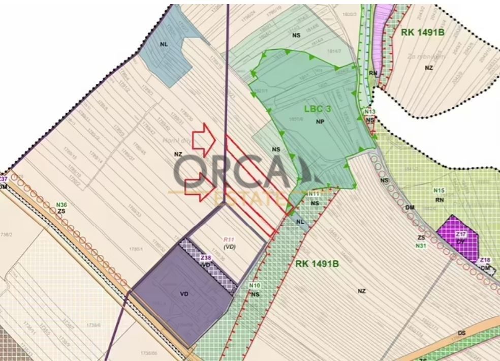 Prodej pozemek pro bydlení - Hrušovany u Brna, 664 62