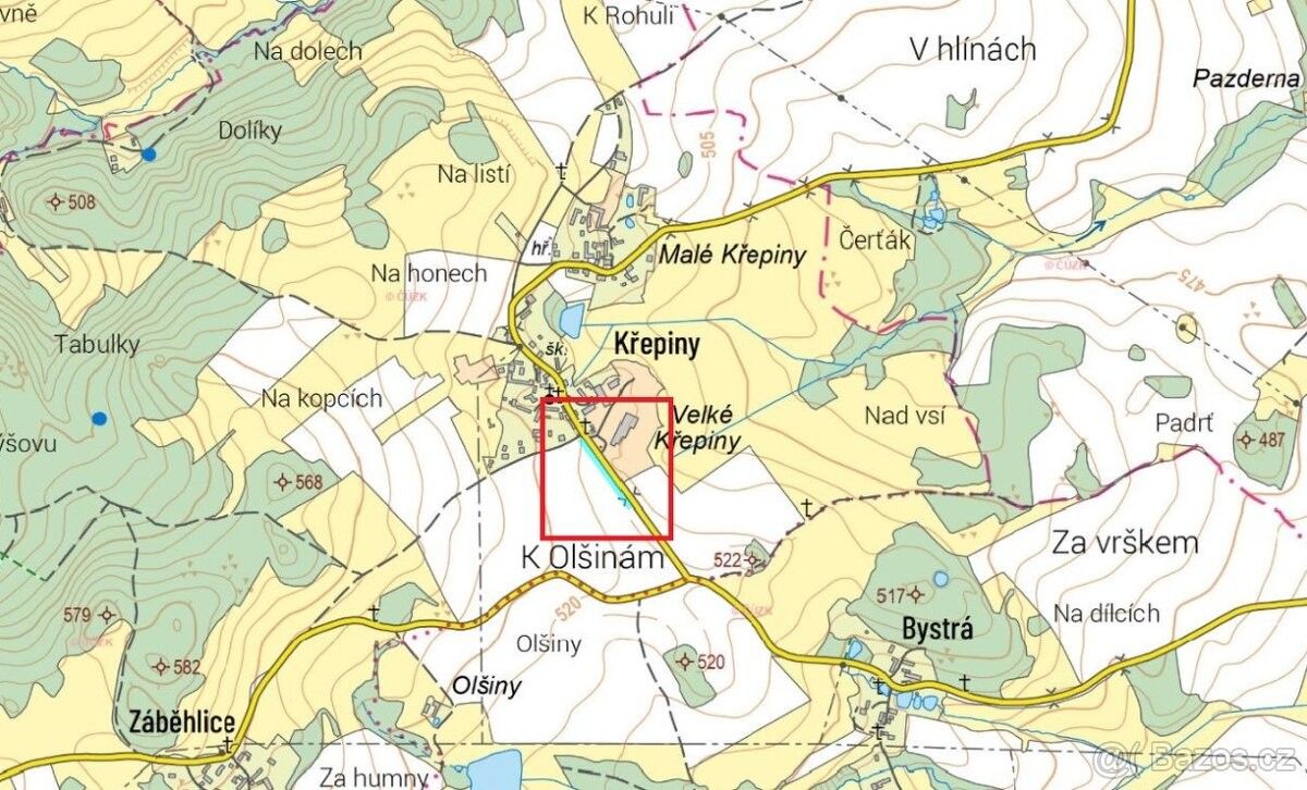 Zemědělské pozemky, Humpolec, 396 01, 1 915 m²