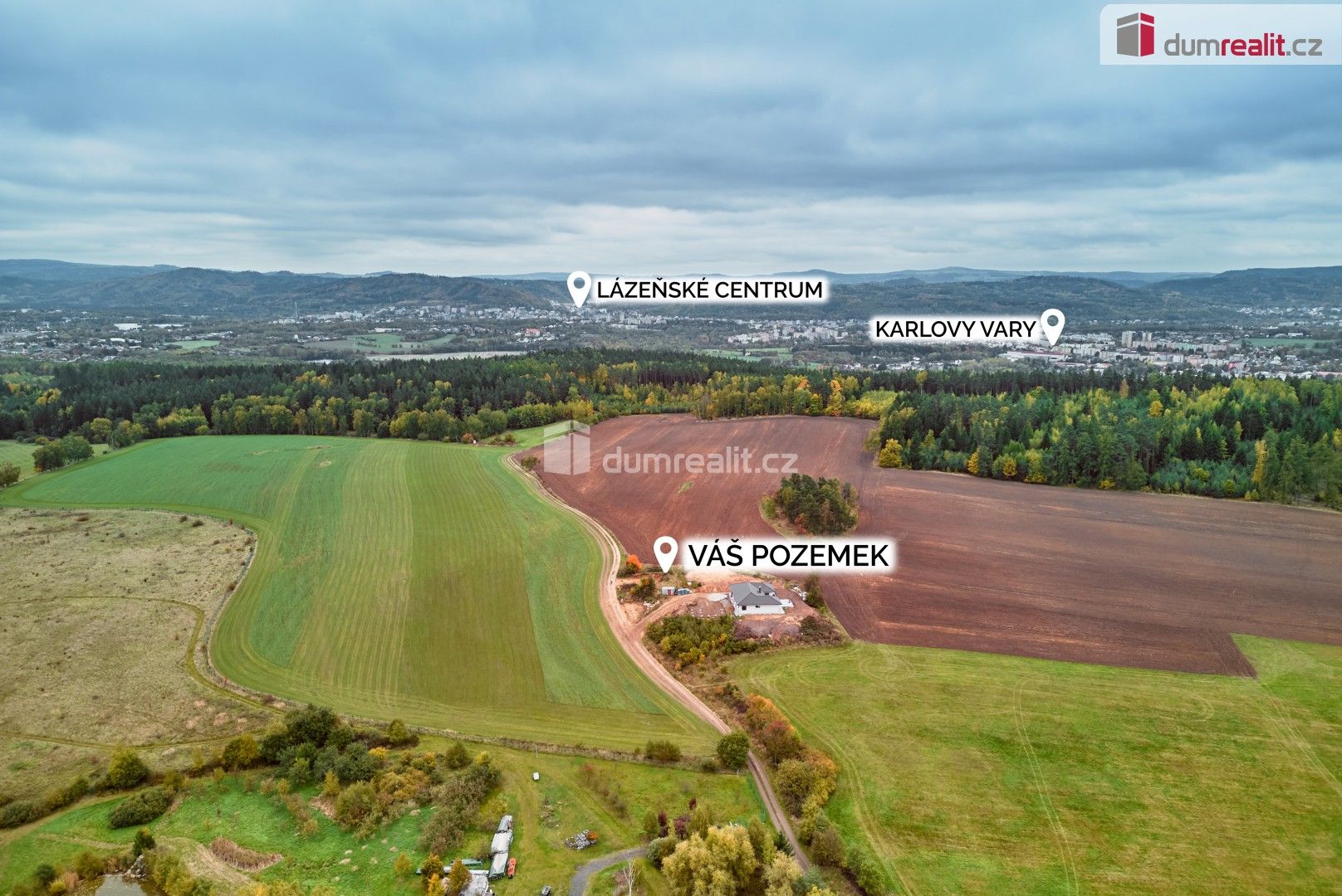 Pozemky pro bydlení, Mezirolí, Nová Role, 1 427 m²