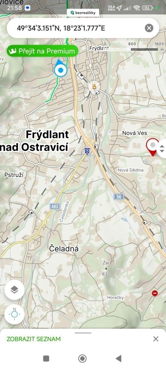 Prodej pozemek pro bydlení - Frýdlant nad Ostravicí