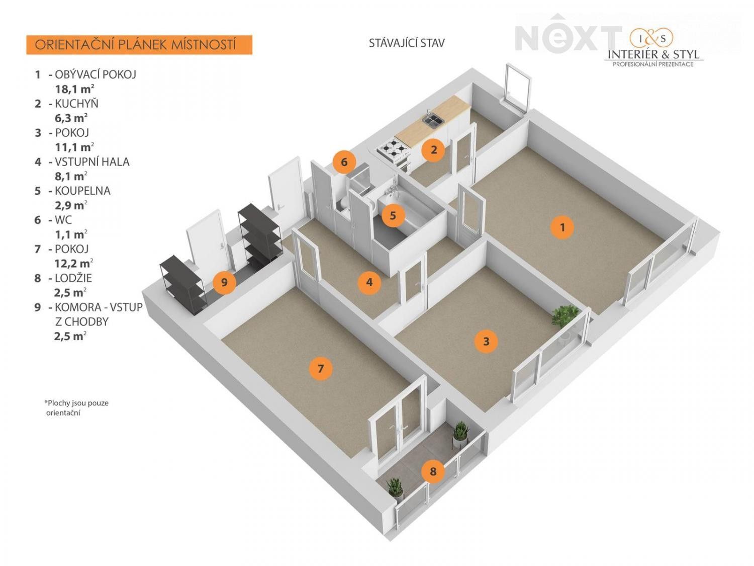 Prodej byt 3+1 - Hasova, Praha, 65 m²