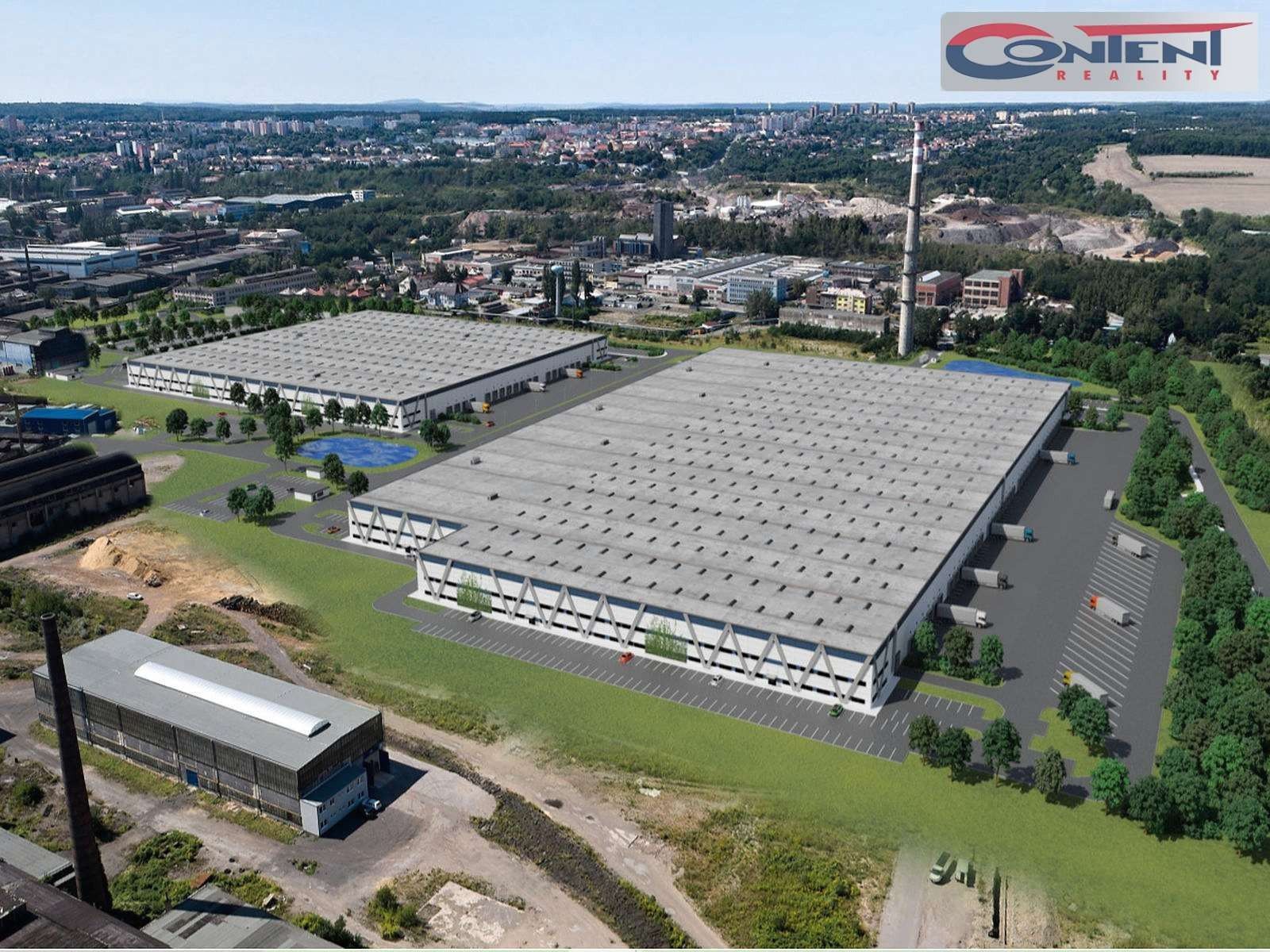 Výrobní prostory, Dubská, Kladno, 32 855 m²