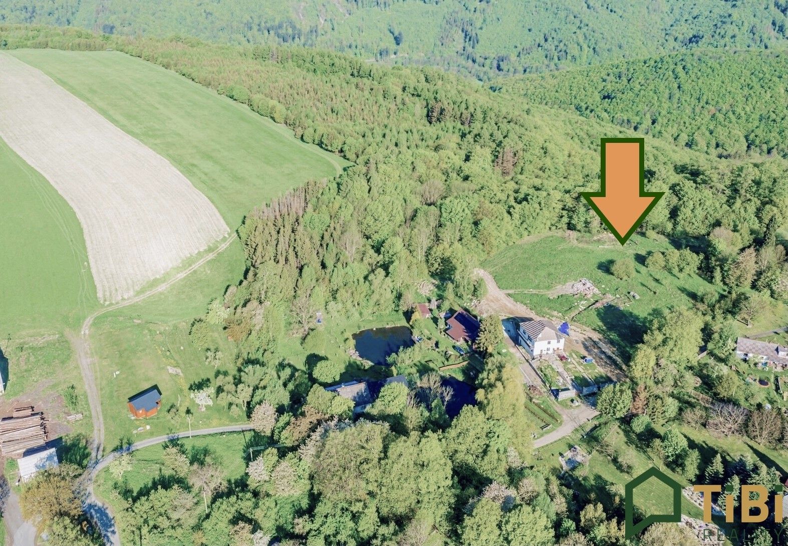 Prodej pozemek pro bydlení - Těchanov, Jiříkov, 7 822 m²