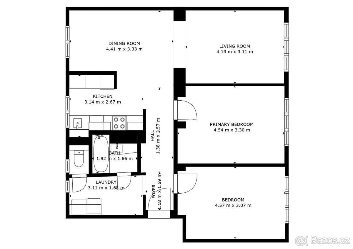 3+kk, Praha, 190 00, 78 m²