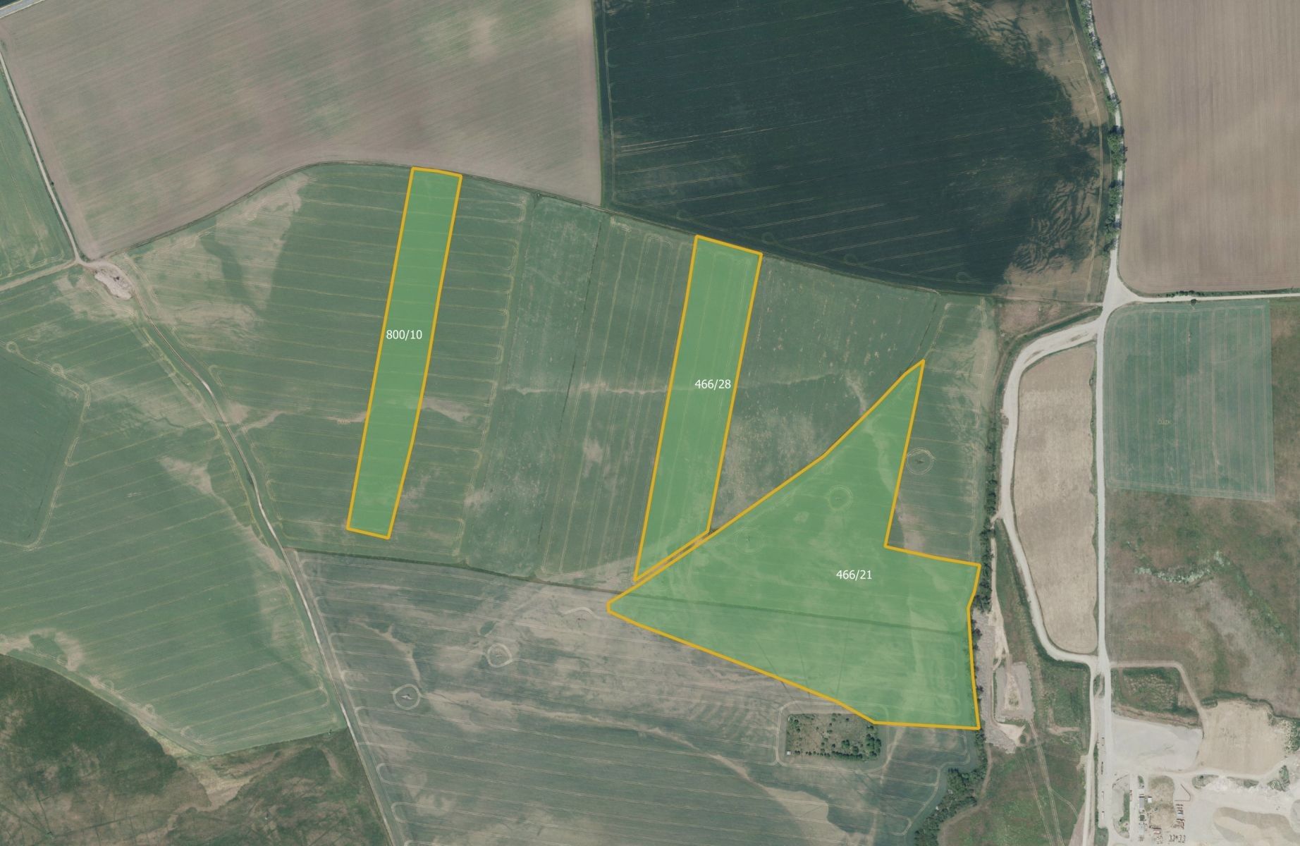 Zemědělské pozemky, Tvršice, Staňkovice