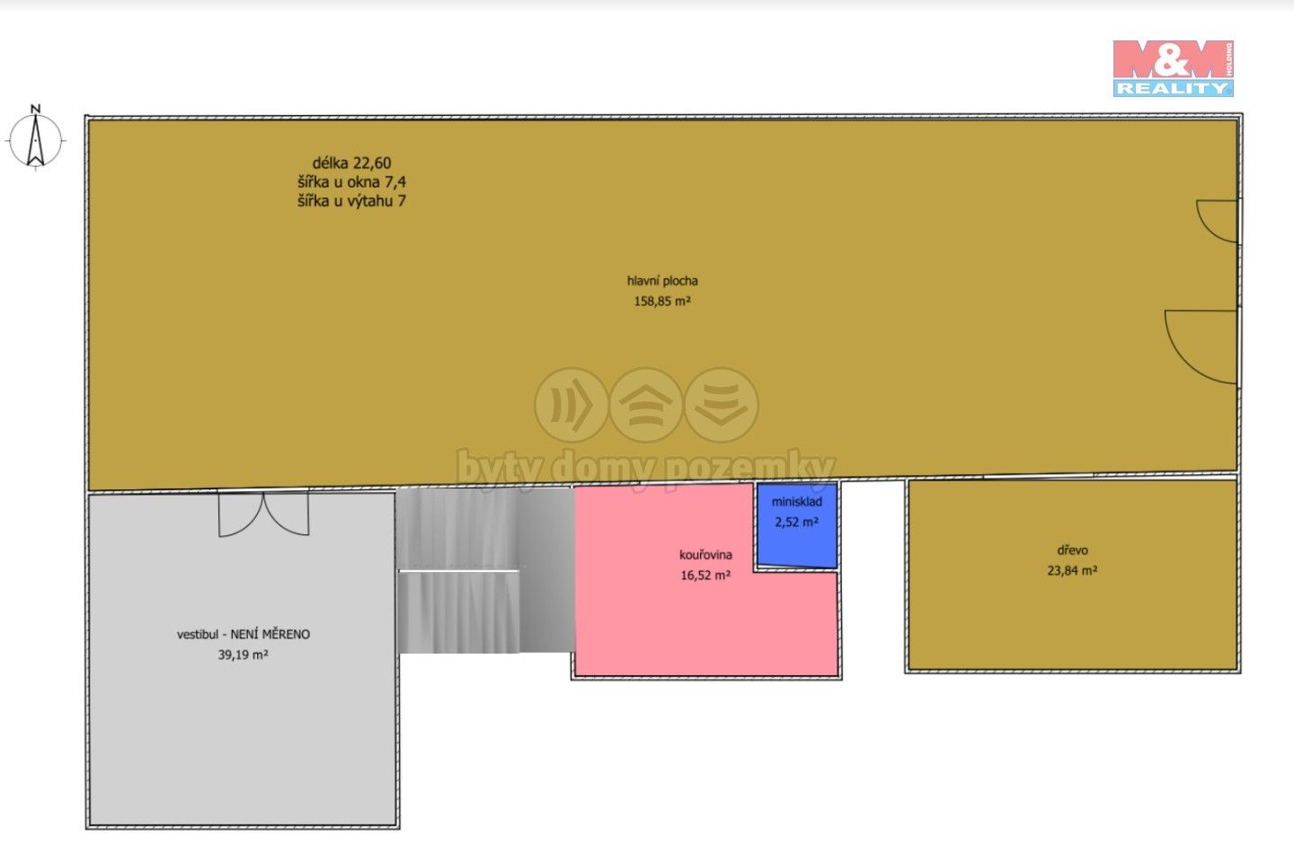 Pronájem obchodní prostory - Mírové nám., Ústí nad Orlicí, 528 m²