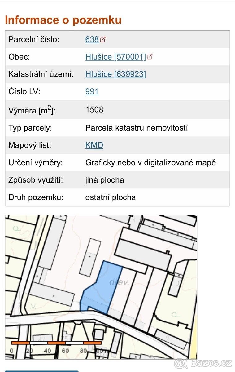 Prodej pozemek pro bydlení - Hlušice, 503 56, 1 508 m²