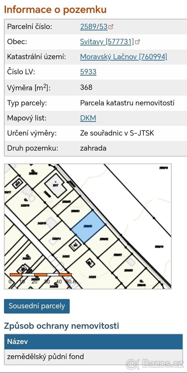 Pozemky pro bydlení, Svitavy, 568 02, 368 m²