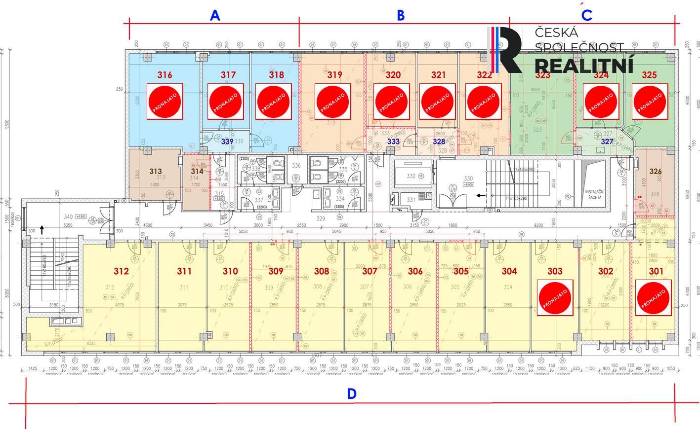 Kanceláře, Kvítková, Zlín, 29 m²