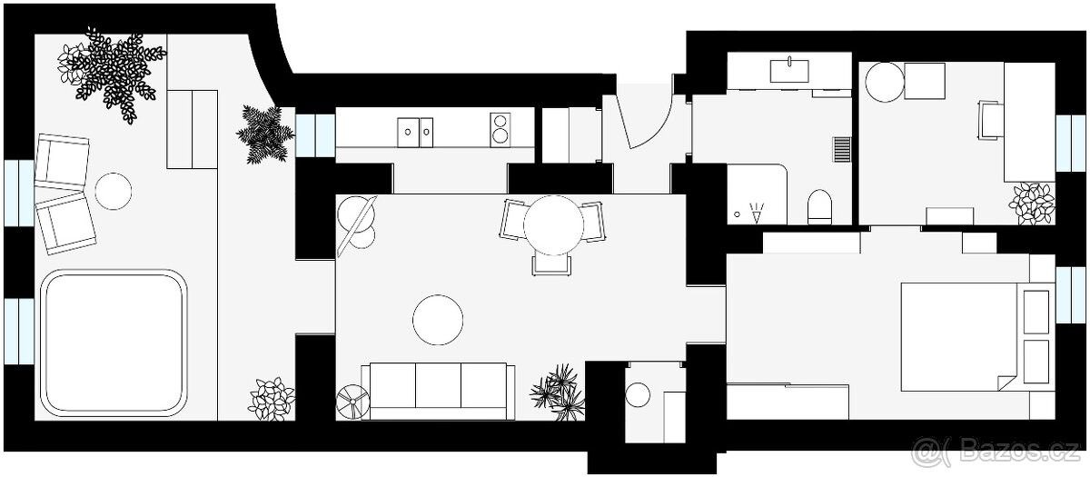 Prodej byt 2+kk - Praha, 180 00, 54 m²