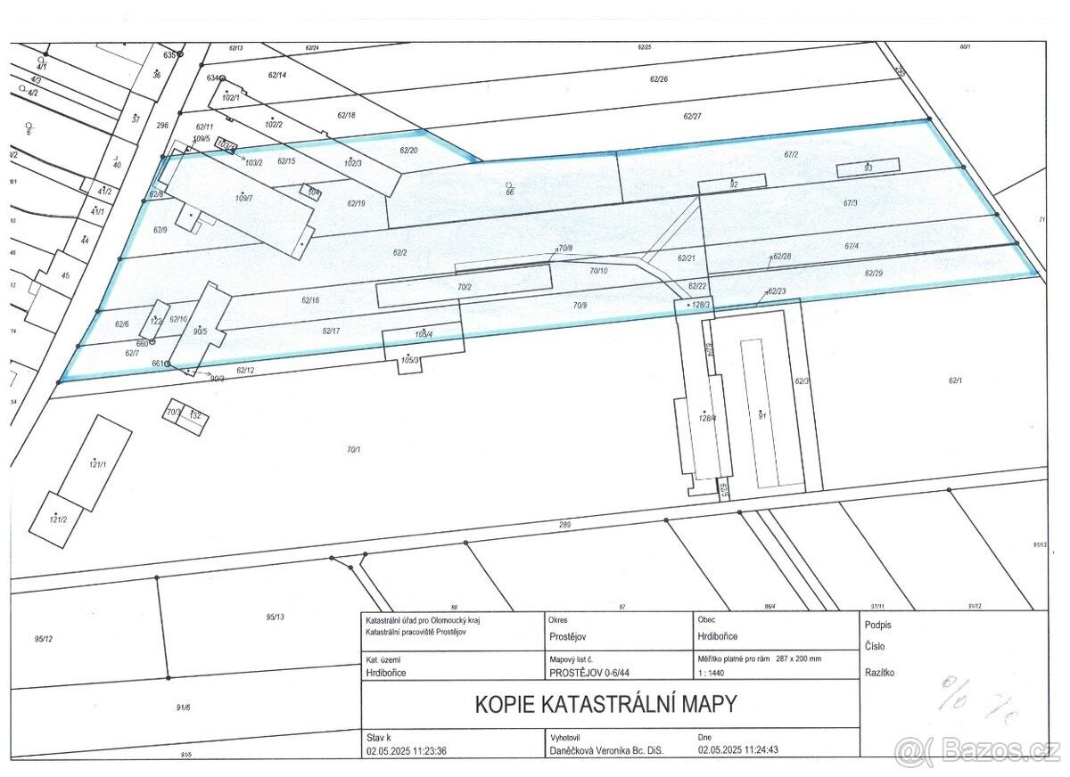 Pozemky pro bydlení, Kralice na Hané, 798 12