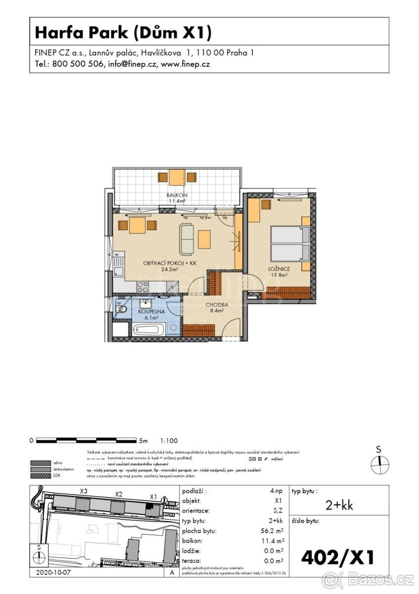 Prodej byt 1+kk - Praha, 130 00, 36 m²