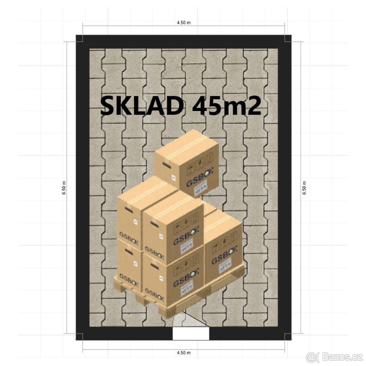 Pronájem sklad - Chomutov, 430 01, 45 m²