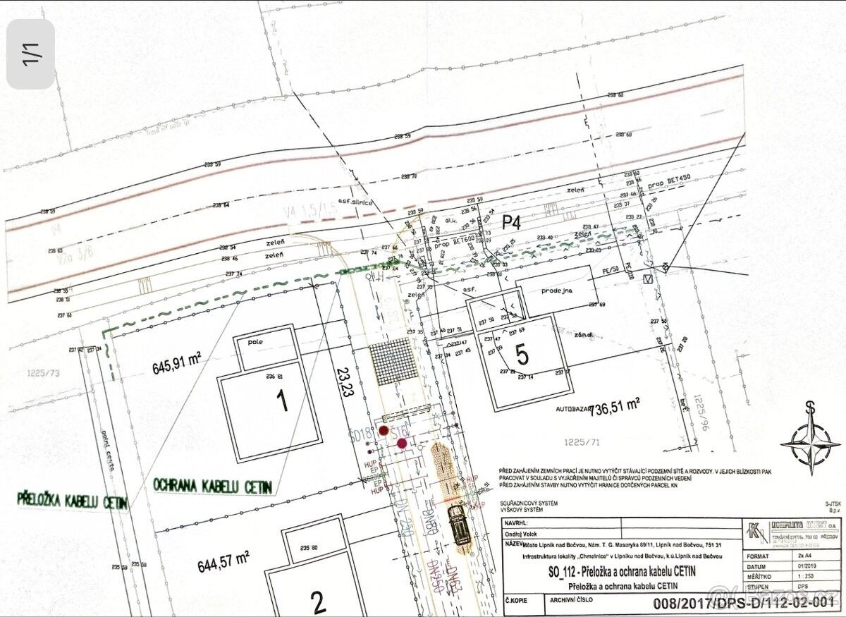 Pozemky pro bydlení, Lipník nad Bečvou, 751 31, 646 m²