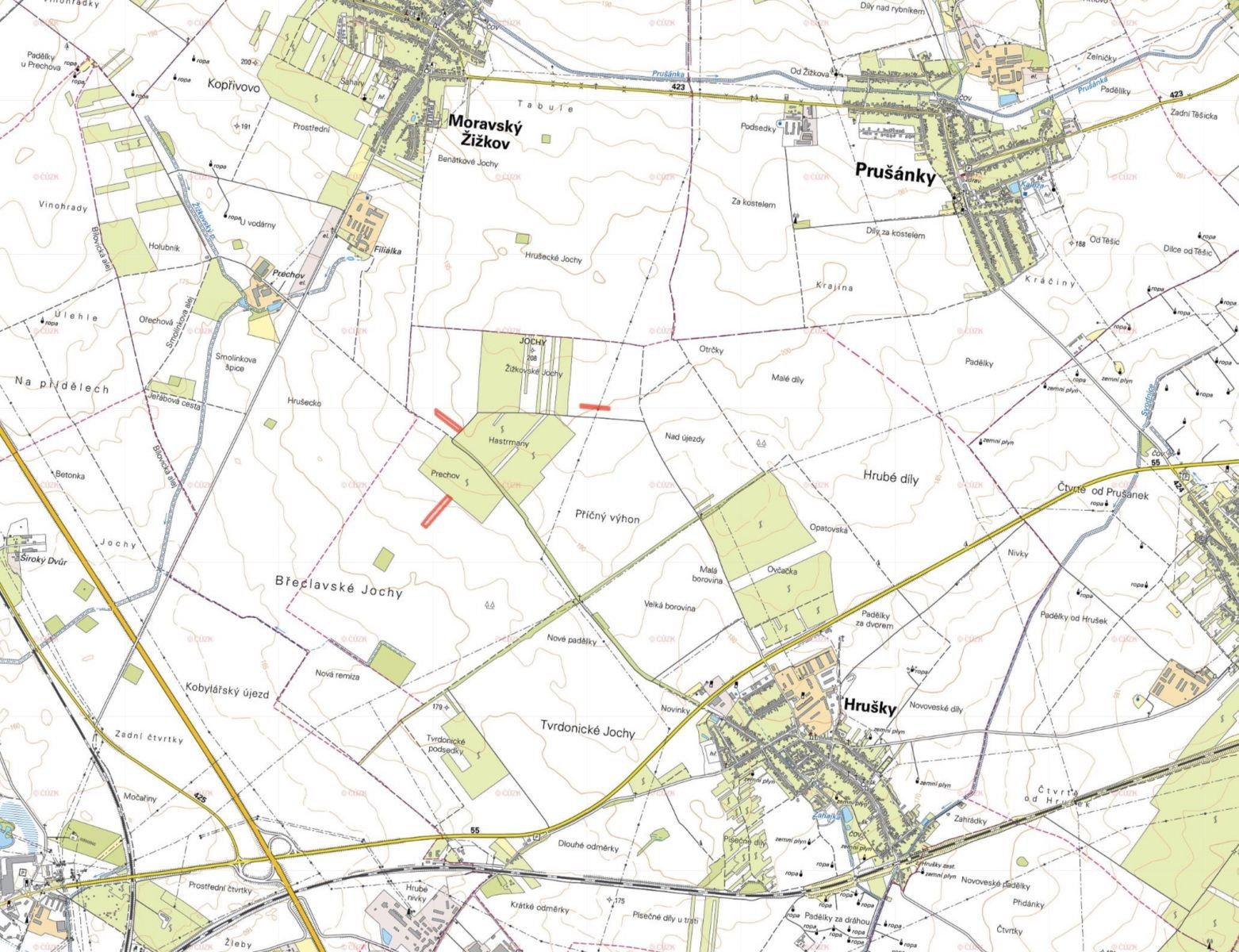 Zemědělské pozemky, Hrušky