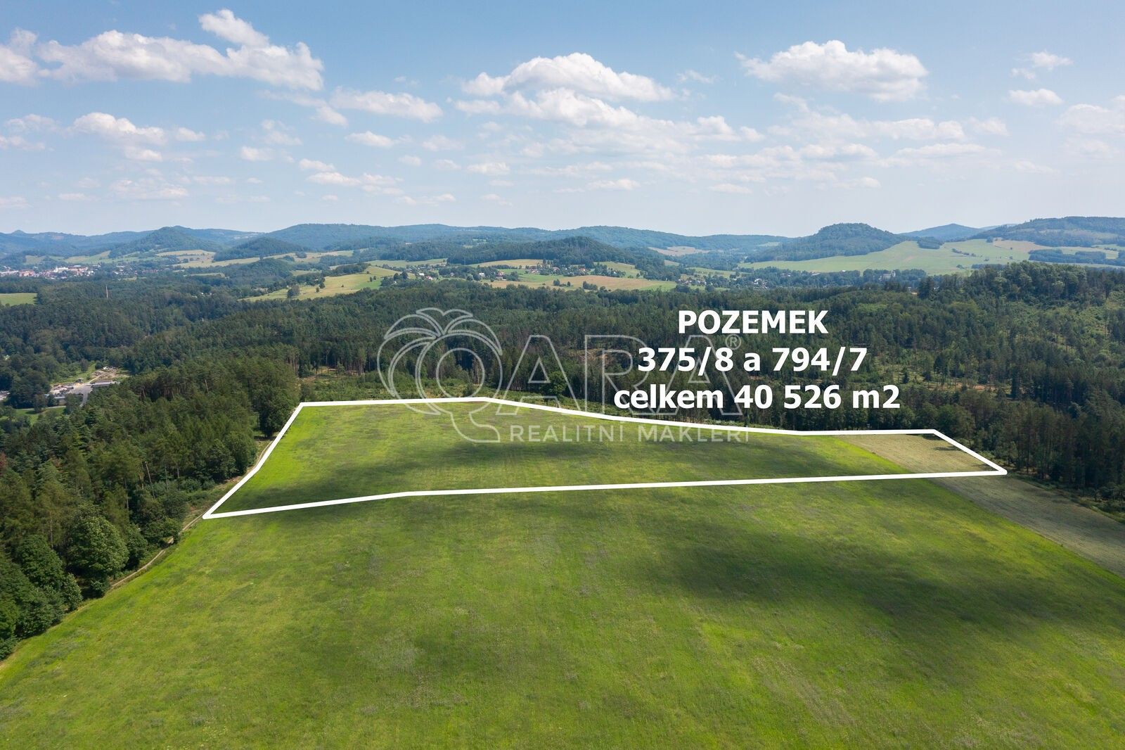 Prodej zemědělský pozemek - Stará Oleška, Huntířov, 49 506 m²