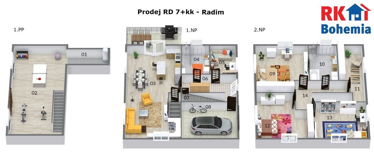 Prodej rodinný dům - Radim, Kolín, 300 m²