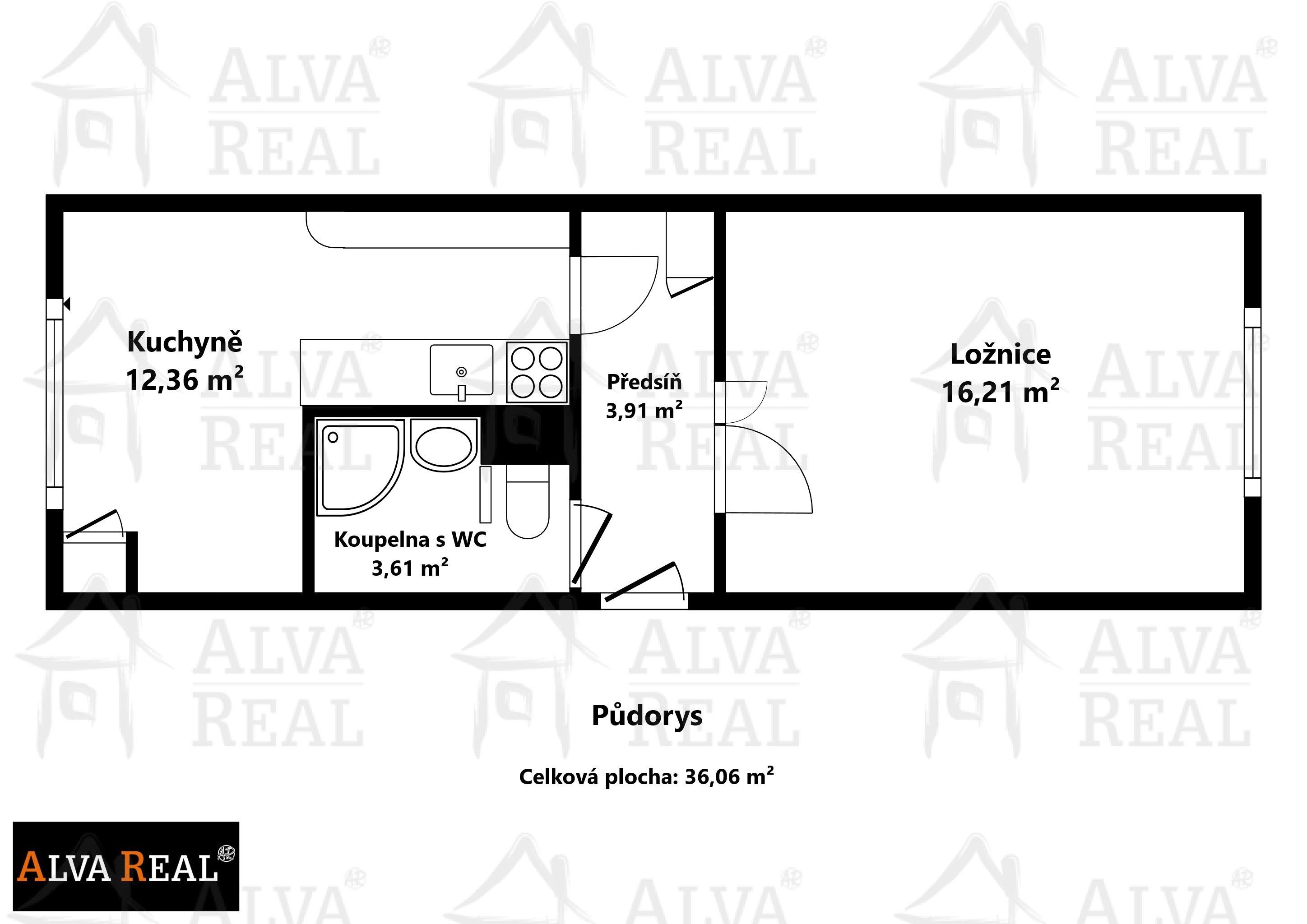 1+1, Květnická, Tišnov, 36 m²