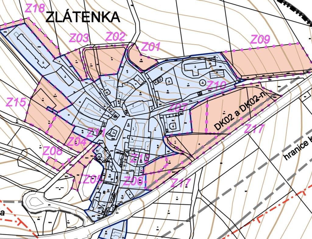 Prodej pozemek pro bydlení - Zlátenka, 599 m²