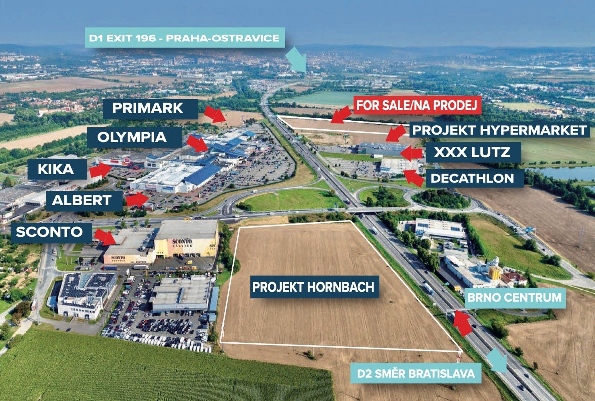 Komerční pozemky, Modřice