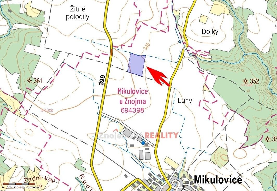 Zemědělské pozemky, Mikulovice, 69 201 m²