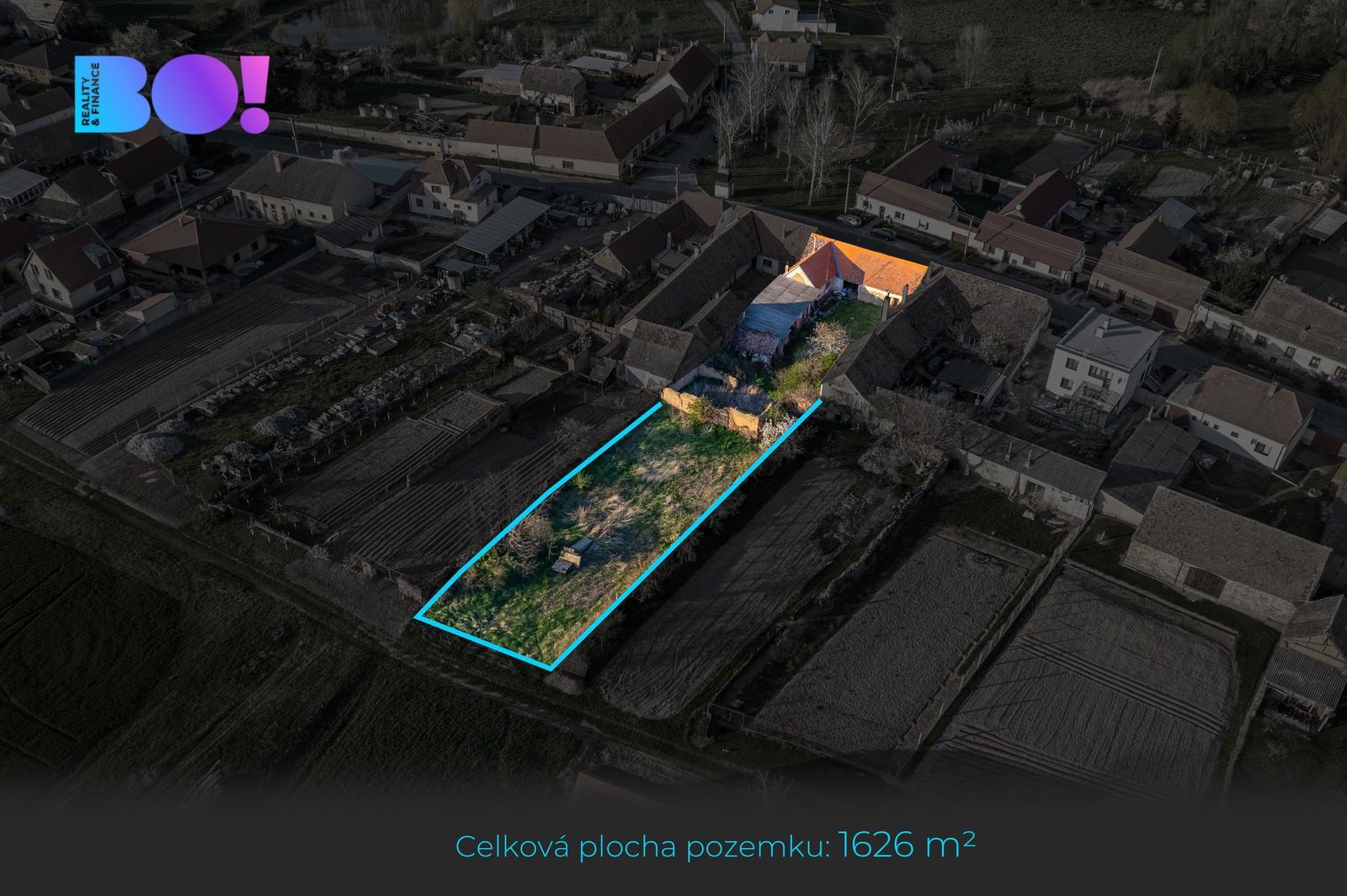 Prodej pozemek pro bydlení - Chlupice, Hostěradice, 1 626 m²