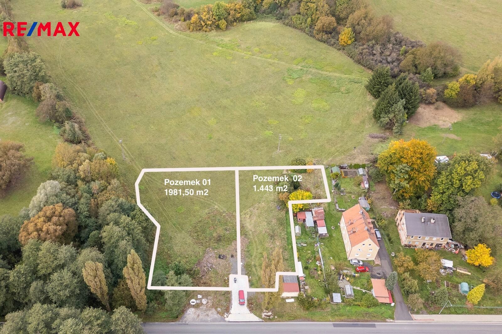 Pozemky pro bydlení, Hájek, 1 443 m²