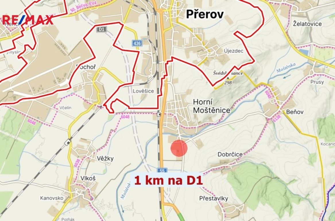 Prodej sklad - Revoluční, Horní Moštěnice, 1 728 m²