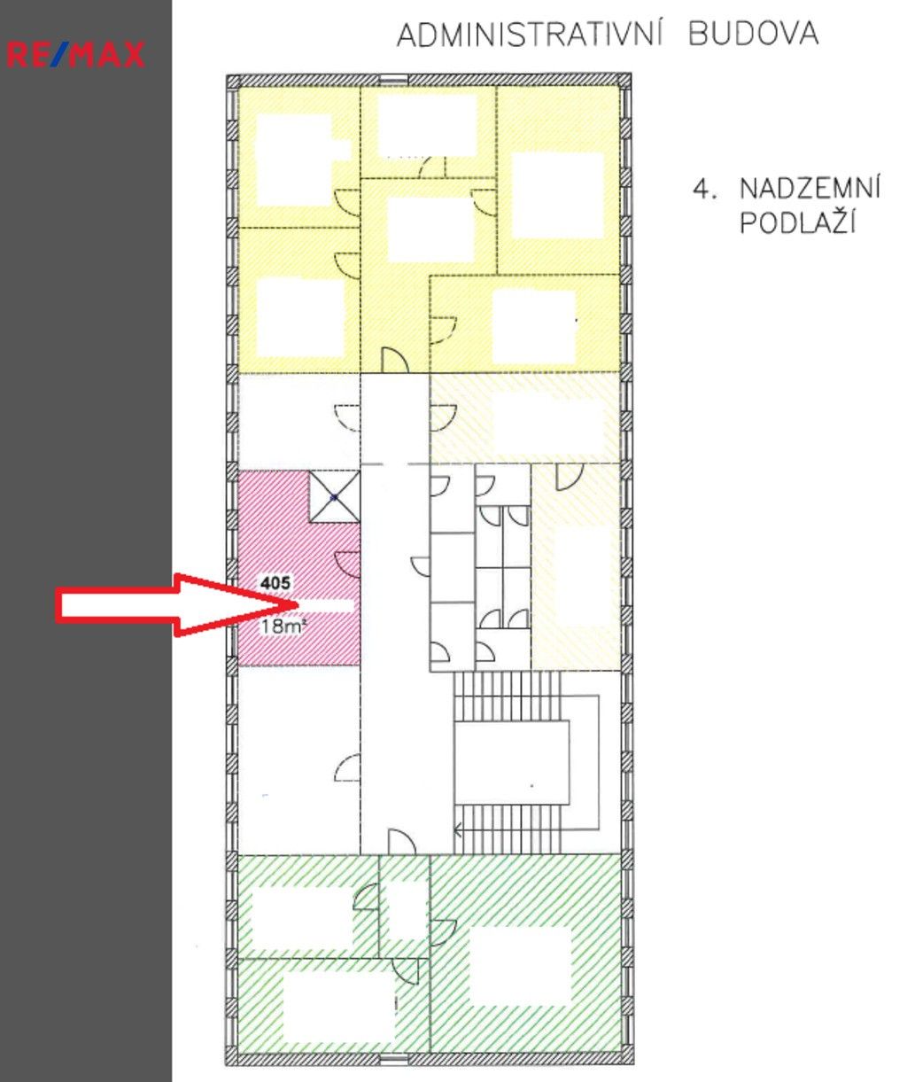 Pronájem kancelář - Bratří Štefanů, Hradec Králové, 18 m²