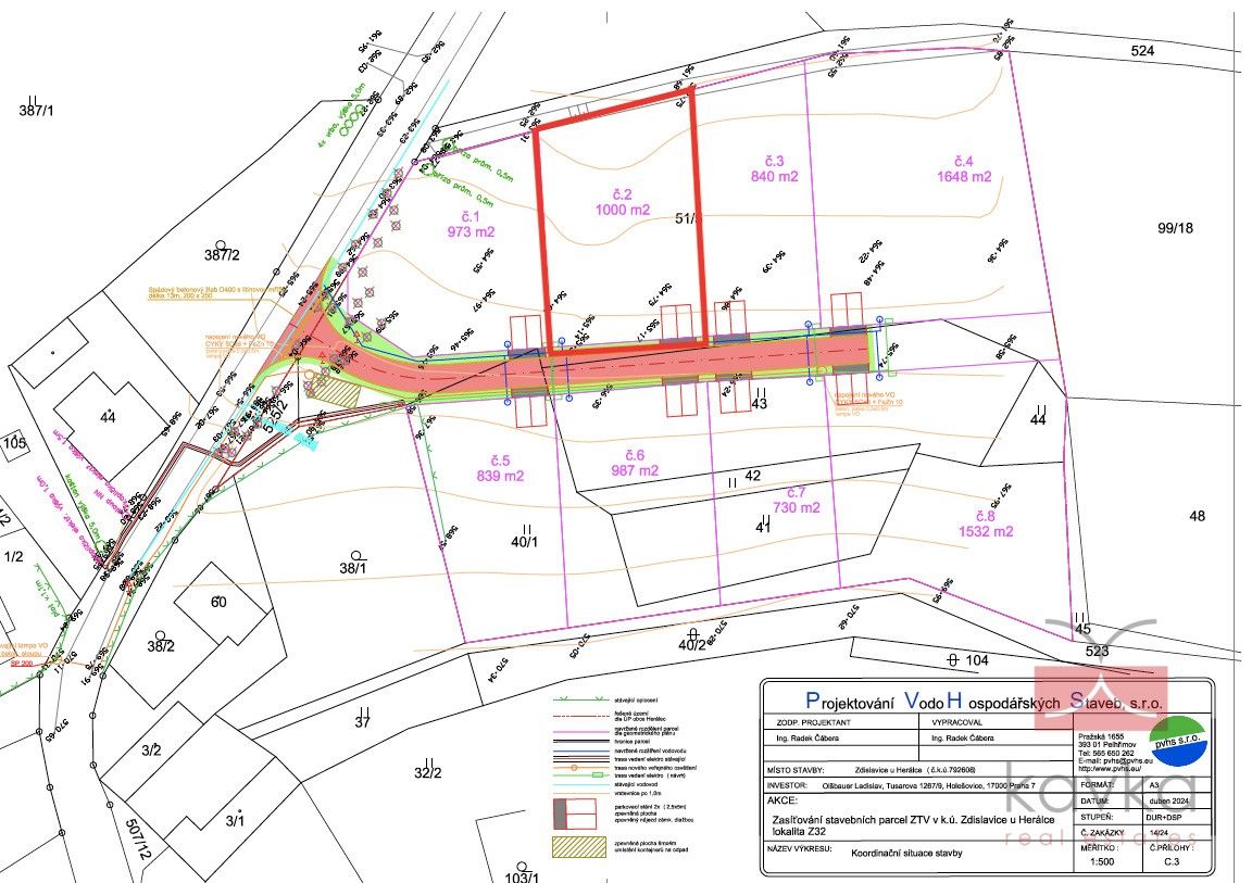 Pozemky pro bydlení, Zdislavice, Herálec, 1 000 m²