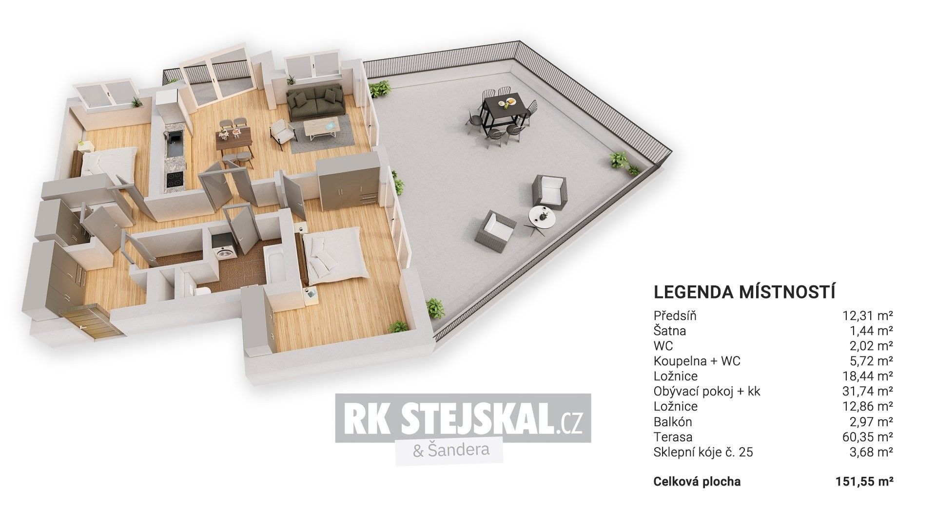 3+kk, Na Zlaté stoce, České Budějovice, 151 m²