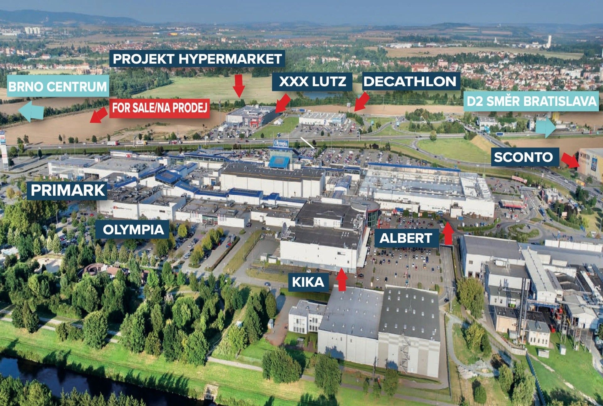 Komerční pozemky, Brno