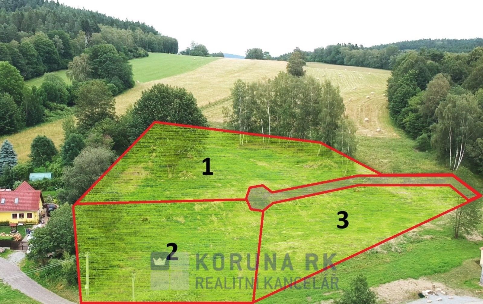 Pozemky pro bydlení, Kuří, Benešov nad Černou, 2 200 m²