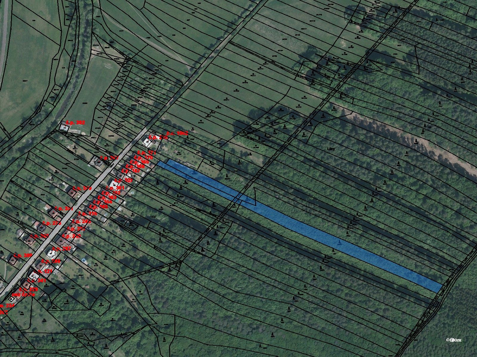 Lesy, Záhorovice, 7 683 m²