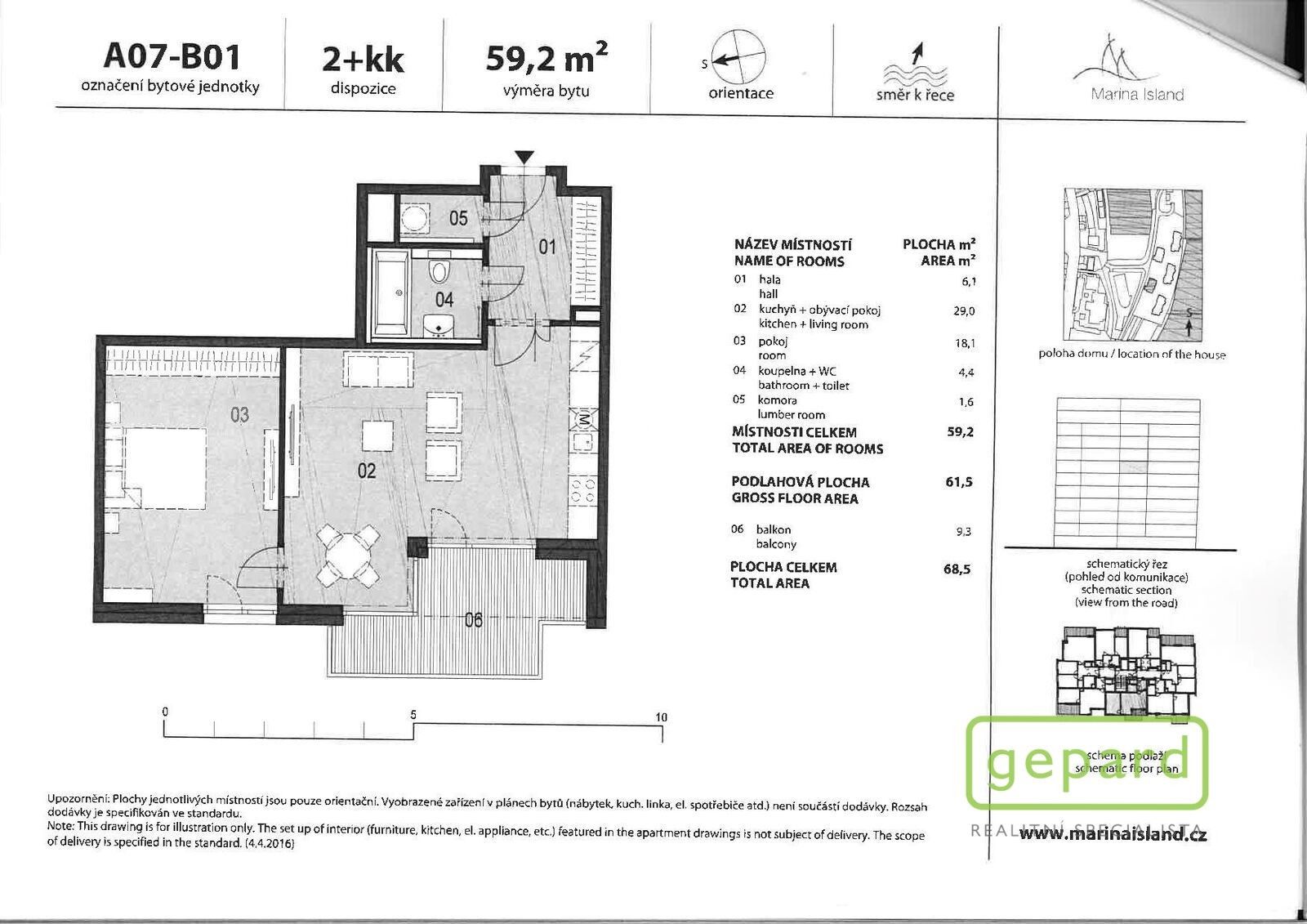 Pronájem byt 2+kk - Sanderova, Praha, 59 m²