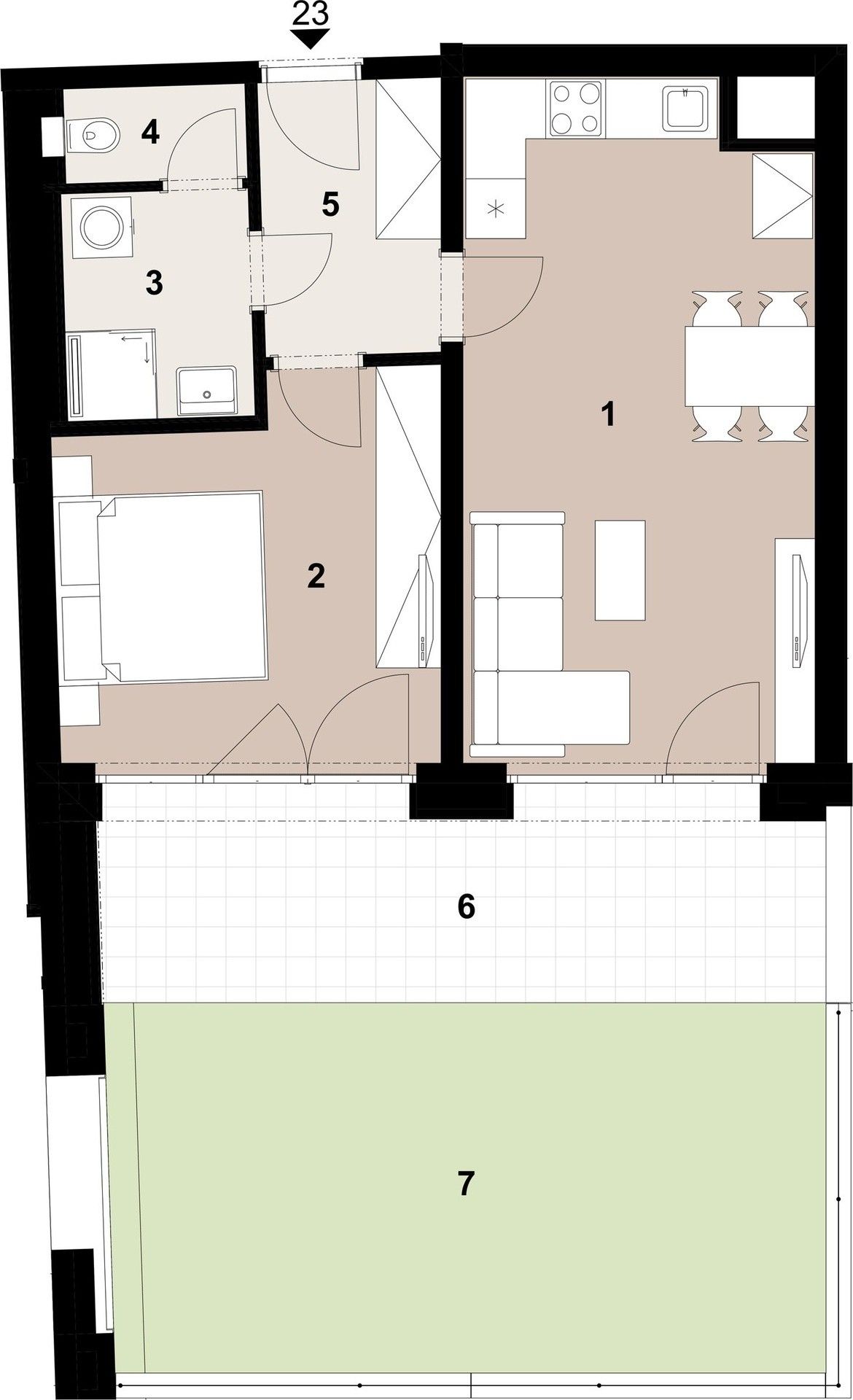 Prodej byt 2+kk - Jana Želivského, Praha, 49 m²