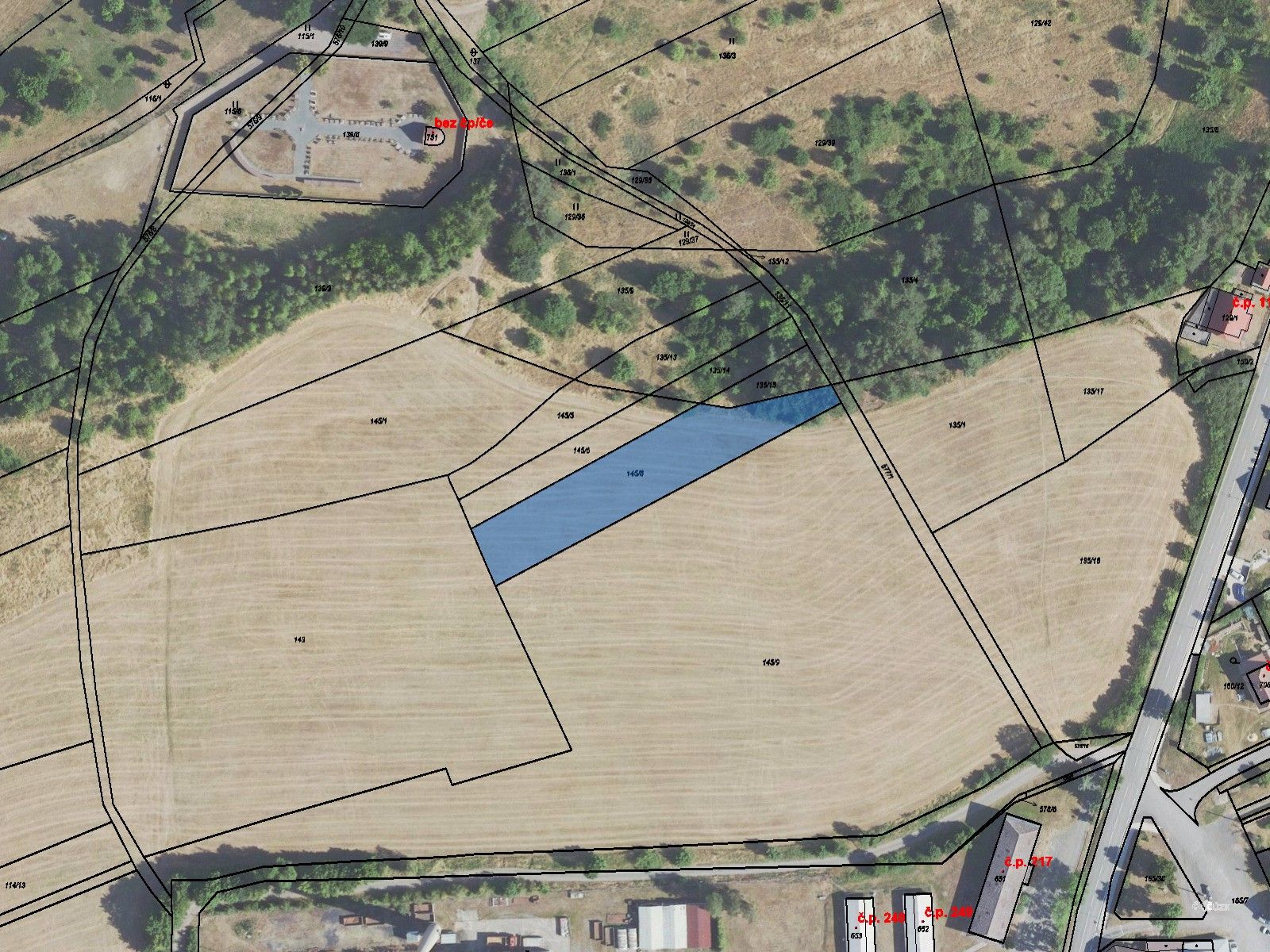 Prodej pozemek pro bydlení - Roztoky, 292 m²