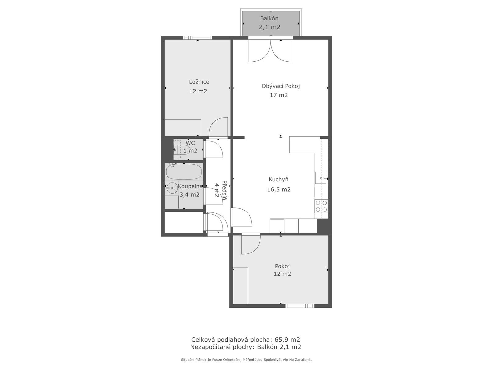 3+kk, Pražská, Nehvizdy, 66 m²