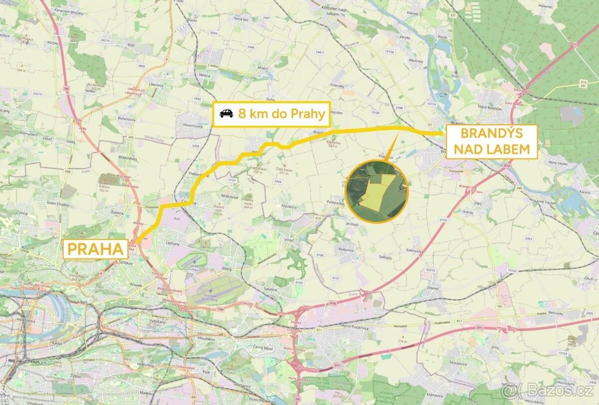 Pozemky pro bydlení, Brandýs nad Labem-Stará Boleslav, 250 01
