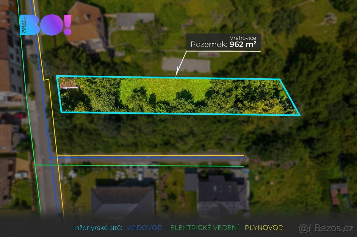 Prodej pozemek pro bydlení - Prostějov, 798 11, 962 m²